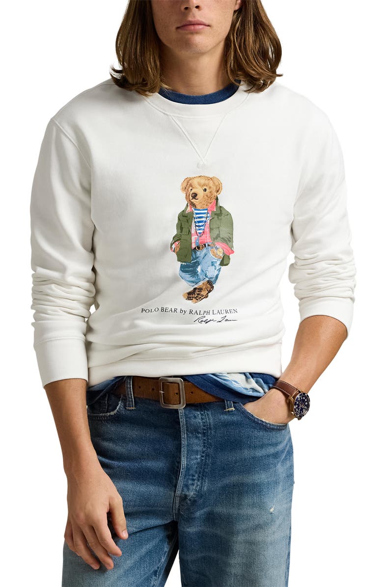 Polo Ralph Lauren Polo Bear Fleece Graphic Sweatshirt, Main, color, 