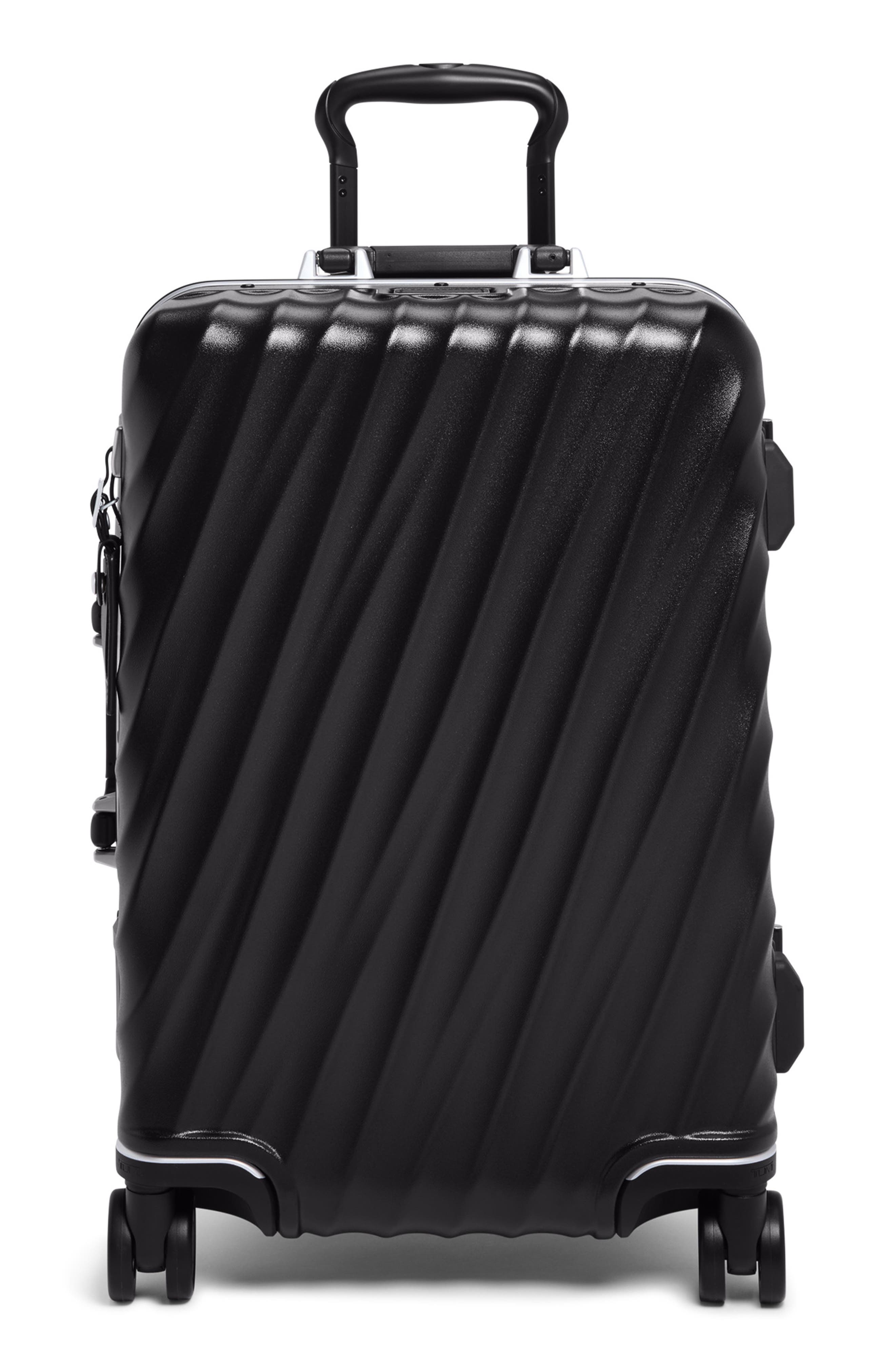TUMI 19 Degree Polycarbonate 22-Inch International Spinner Carry-On, Main, color, Black Texture