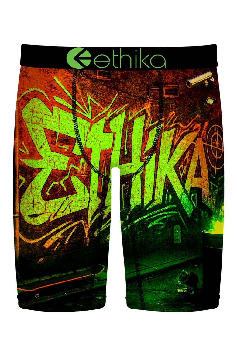 Kids' The Wall Boxer Briefs, Main, color, GREEN