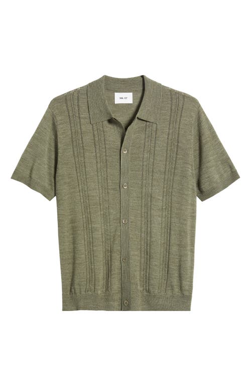 Nn07 Thor Short Sleeve Polo Cardigan In Capers | ModeSens