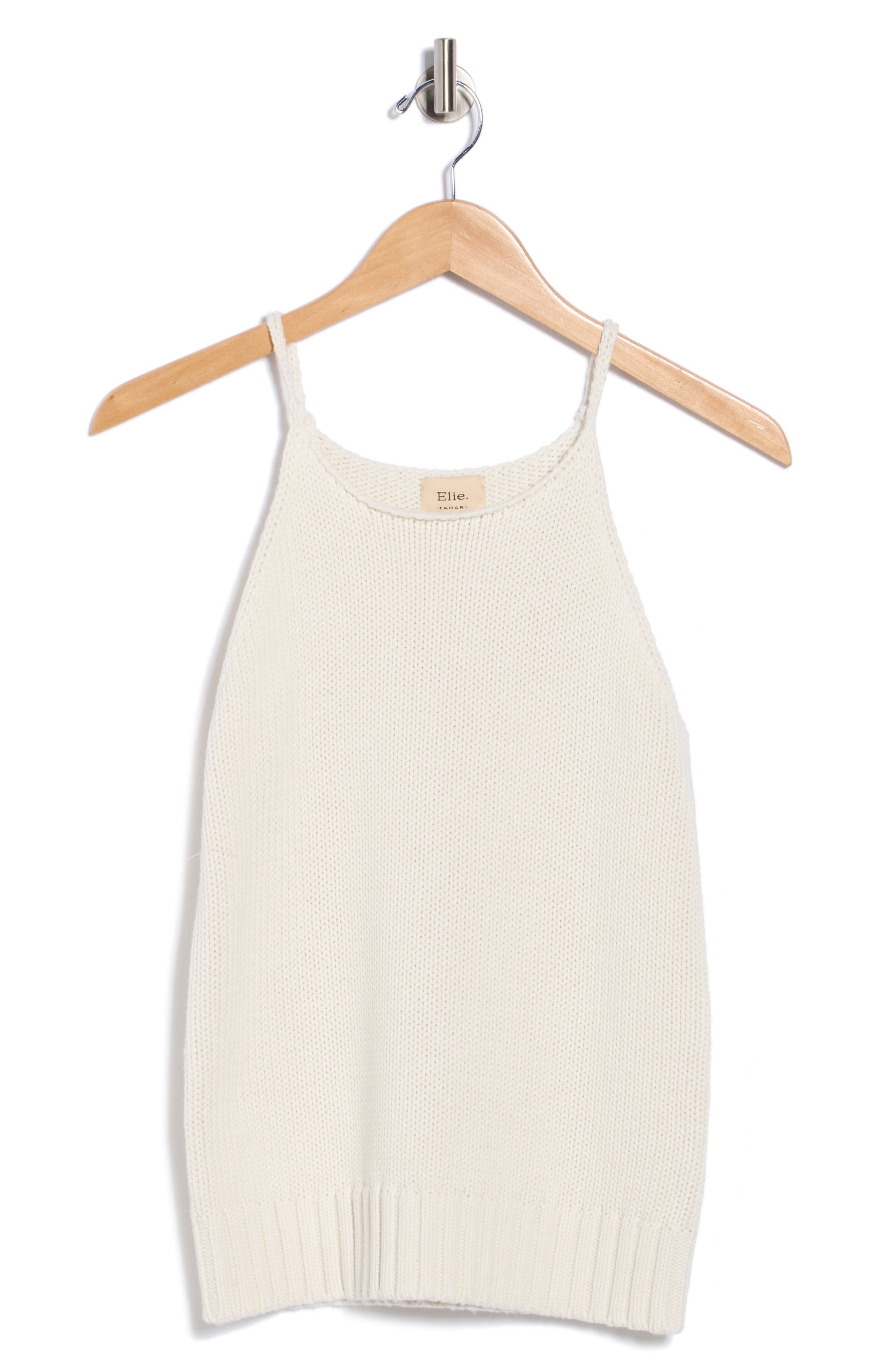 ELIE ELIE TAHARI Halter Neck Sweater Tank