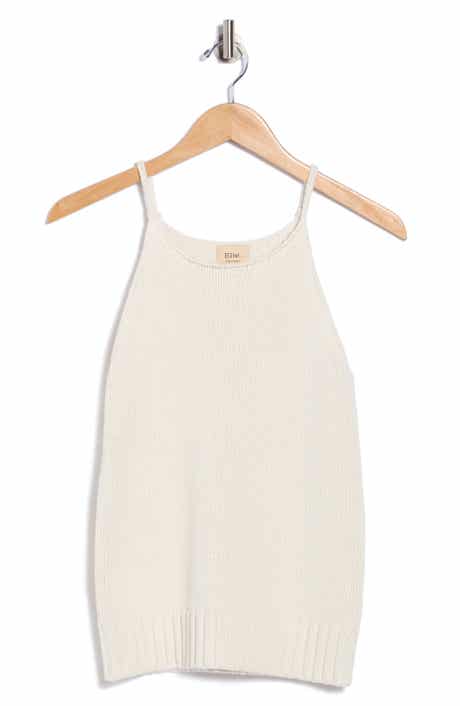 ELIE ELIE TAHARI Halter Neck Sweater Tank