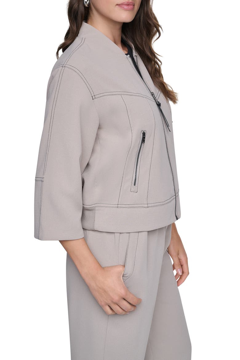 Contrast Stitch Jacket, Alternate, color, PUTTY