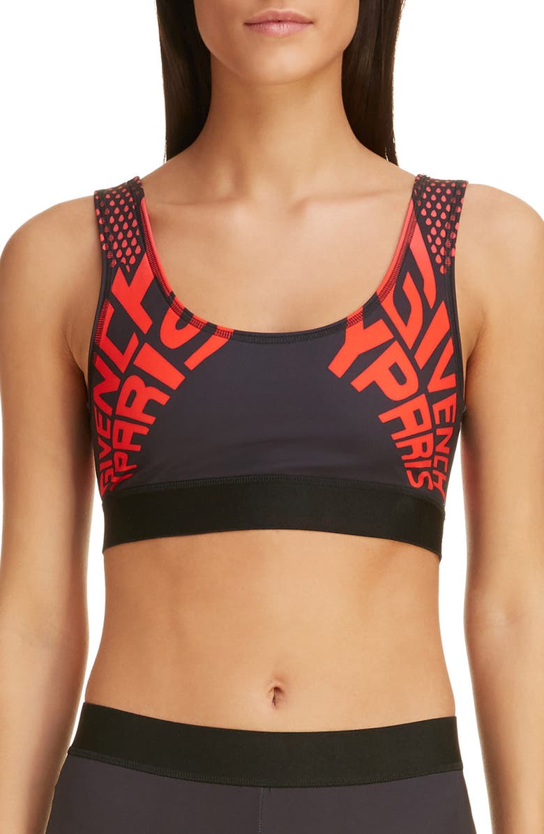 Givenchy Logo Sports Bra, Main, color,