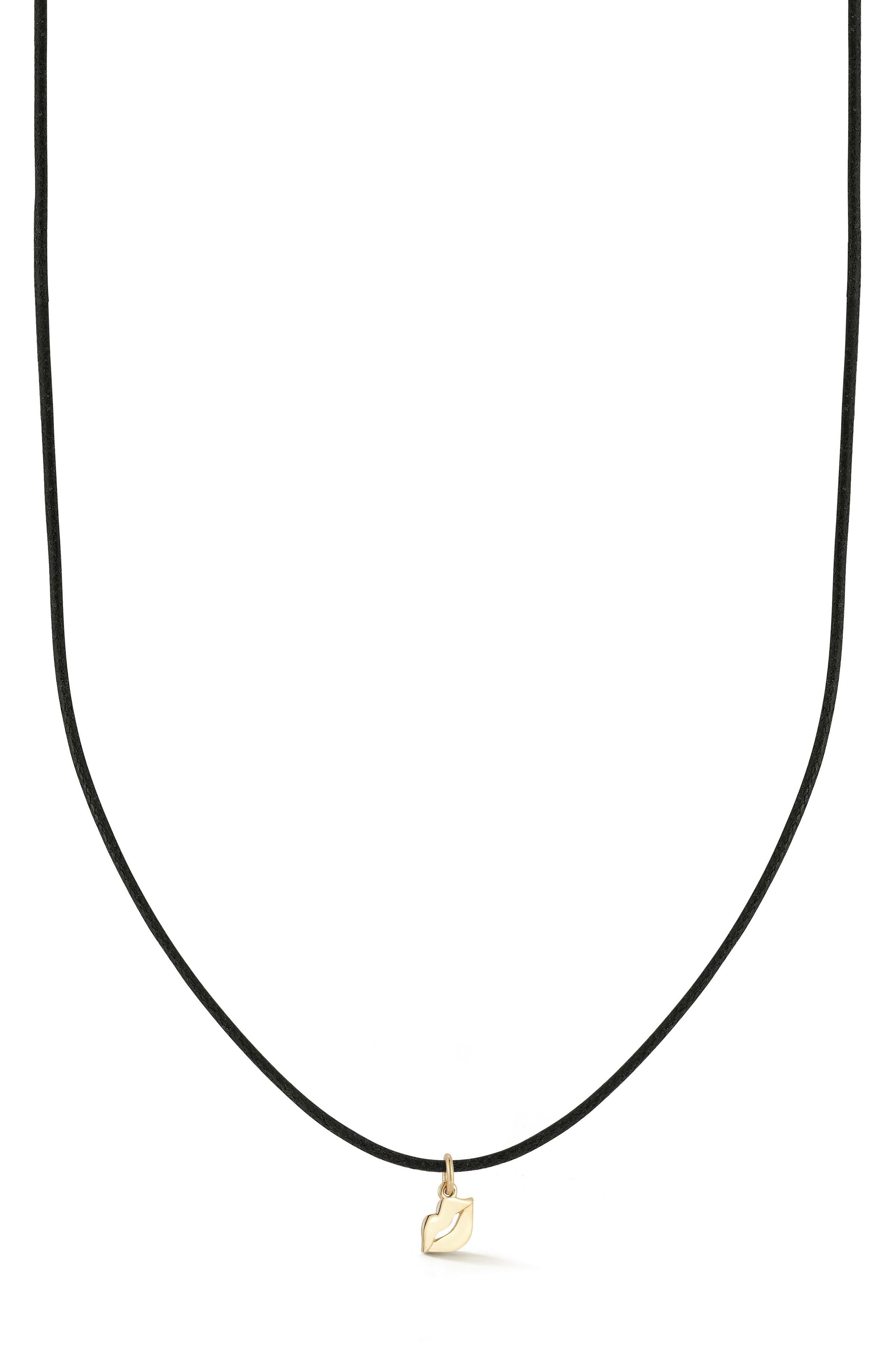 Ember Fine Jewelry 14k Gold Lip Pendant Necklace