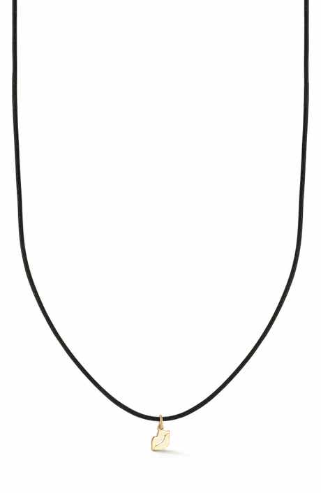 Ember Fine Jewelry 14k Gold Lip Pendant Necklace