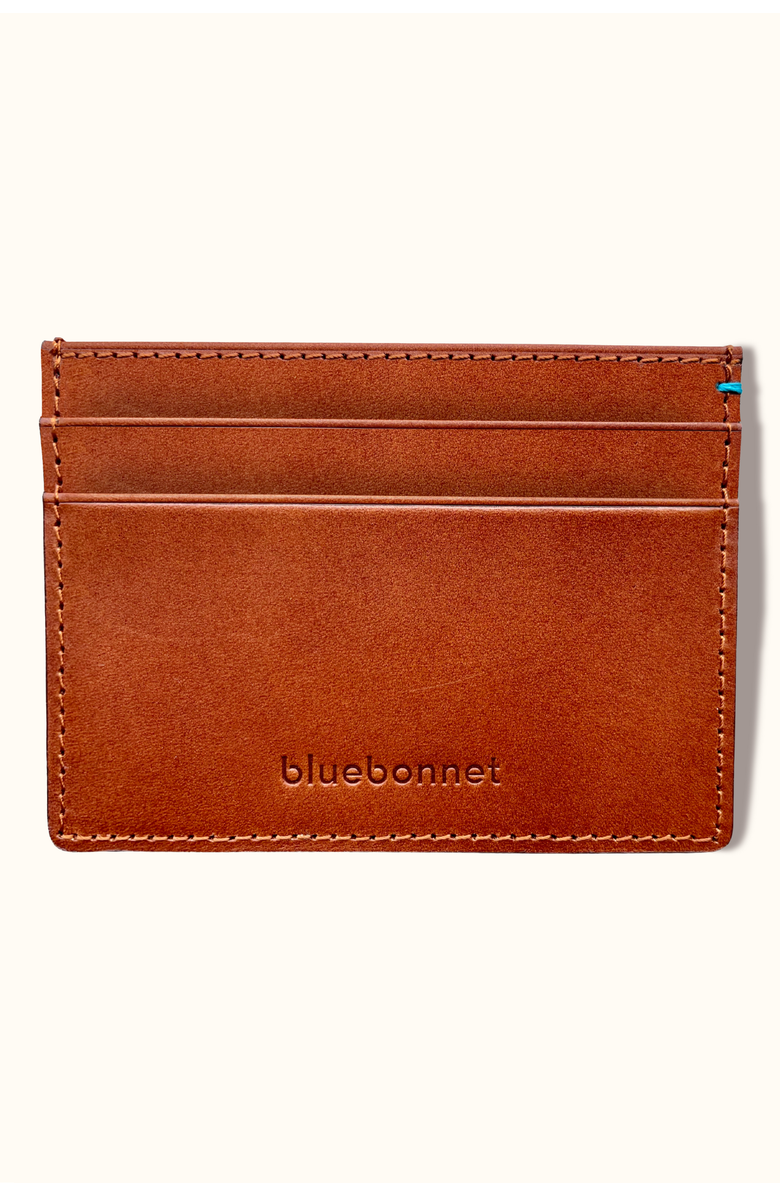 Bluebonnet The Toscano Italian Leather Card Wallet, Main, color, Tuscan Tan