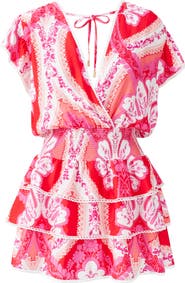 Melissa Odabash Jess Smocked Cover-Up Dress