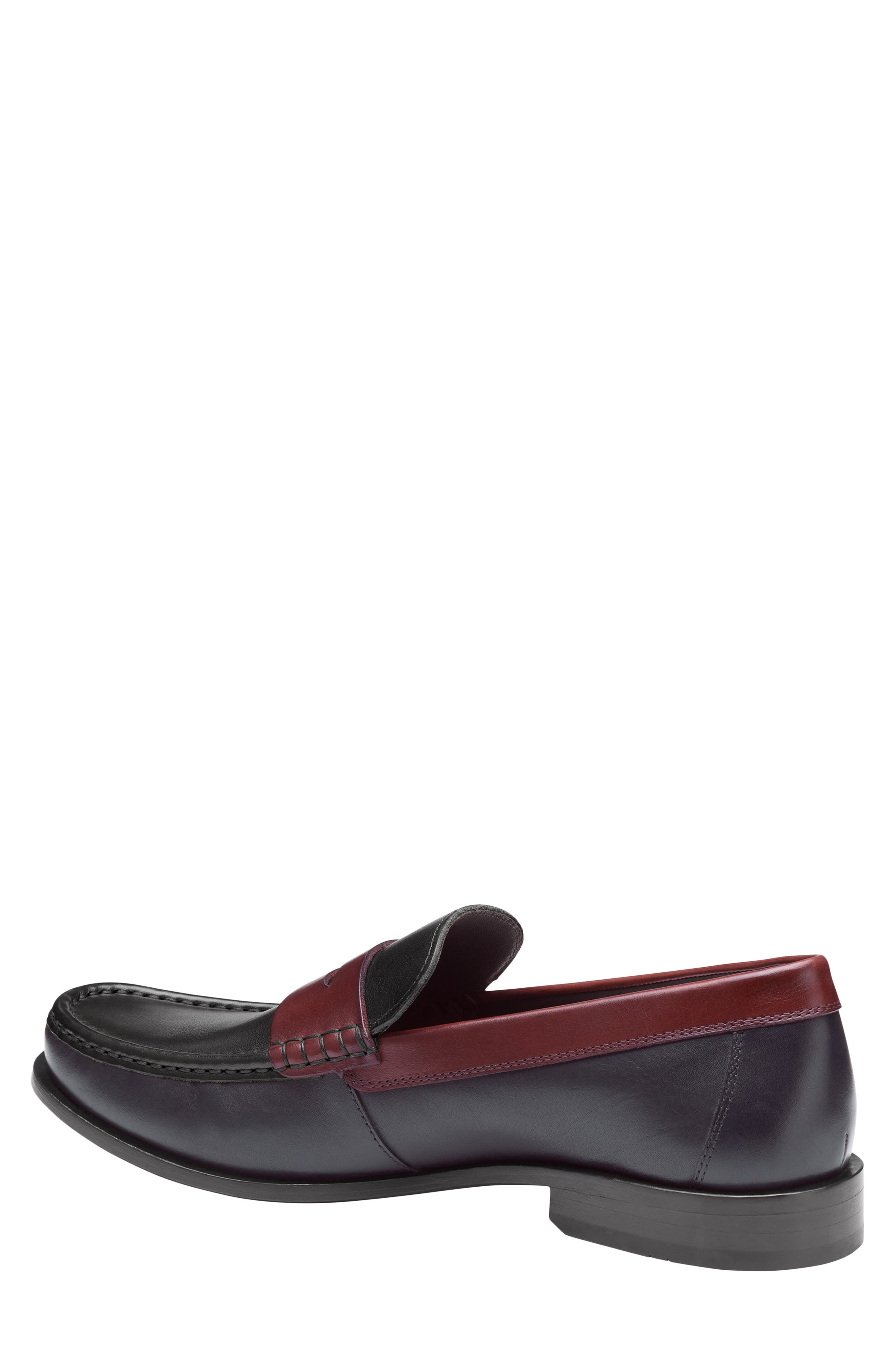 Johnston & Murphy Humphrey Penny Loafer, Alternate, color, Navy/ Olive/ Burgundy