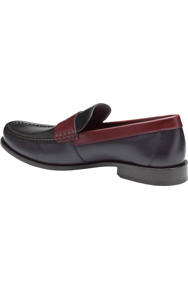 Johnston & Murphy Humphrey Penny Loafer, Alternate, color, Navy/ Olive/ Burgundy