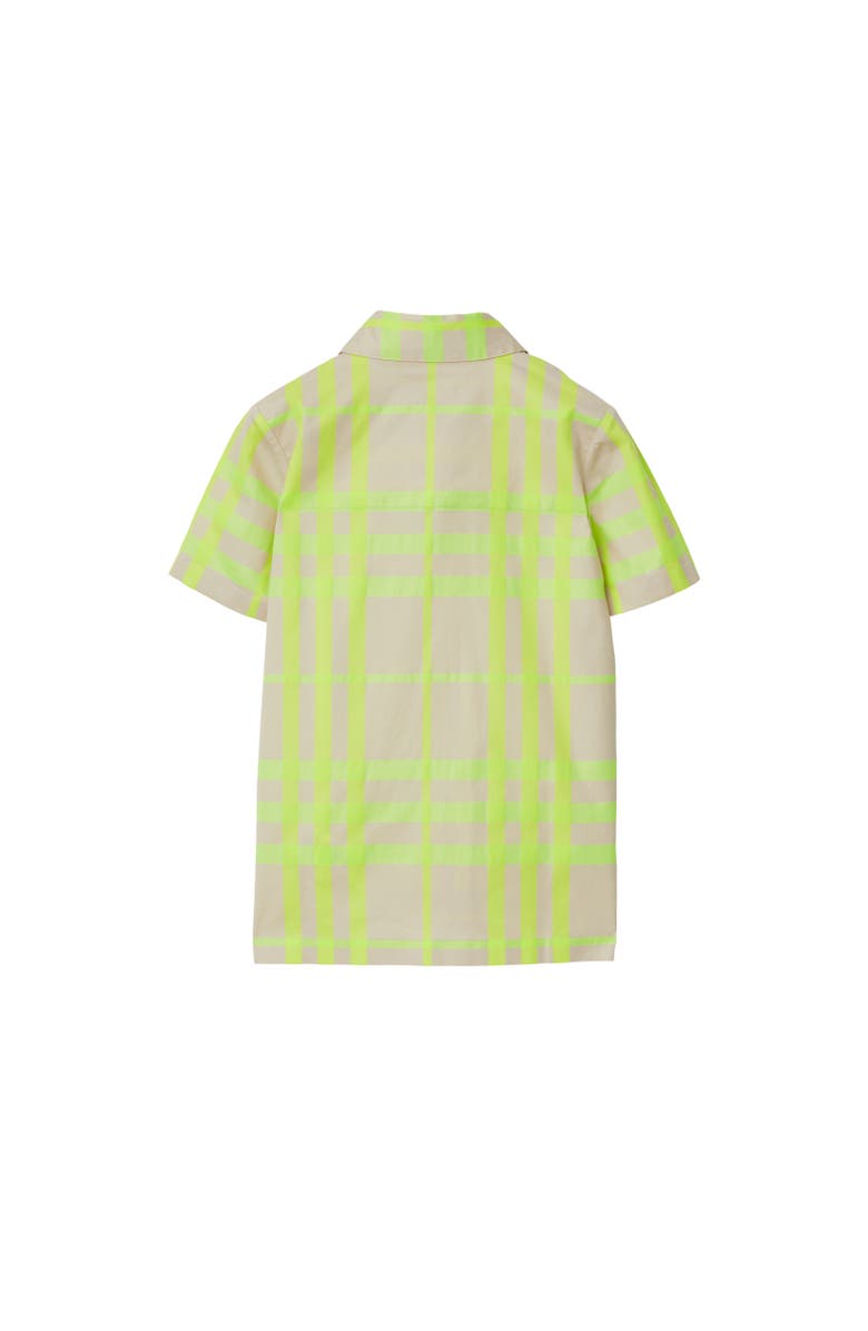 Burberry Check Cotton Blend Shirt, Alternate, color, 