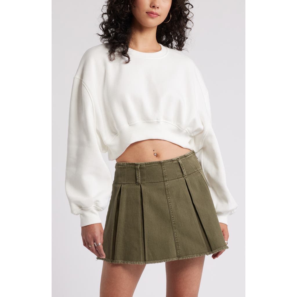 Shop Bp. Crop Sweatshirt In Ivory