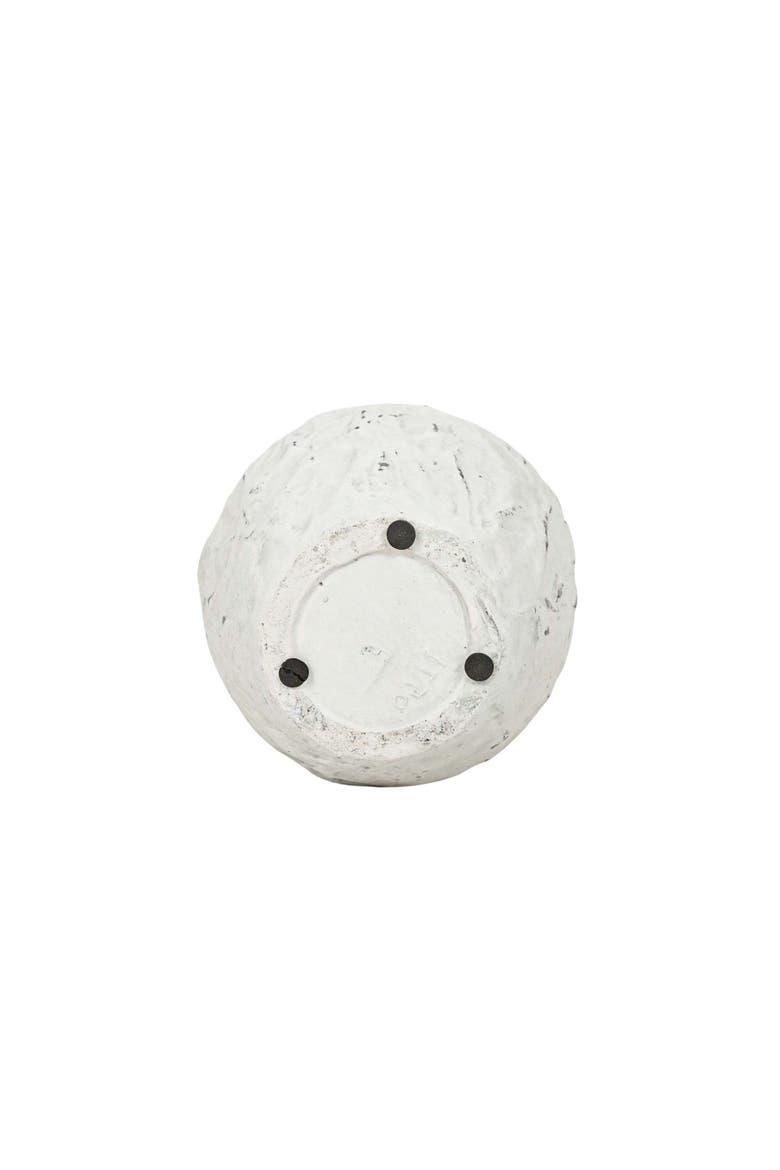 Distressed Vase White Stoneware, Alternate, color, White