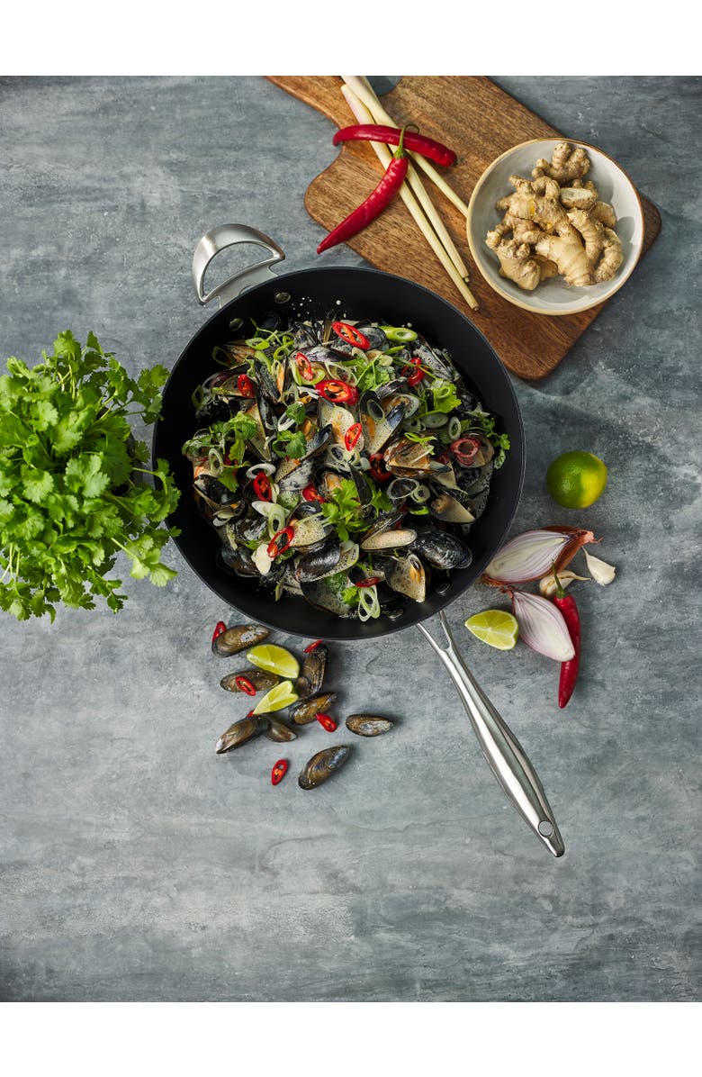 Scanpan CTX 12.75 Inch Nonstick Wok, Stainless Steel, Alternate, color, Silver