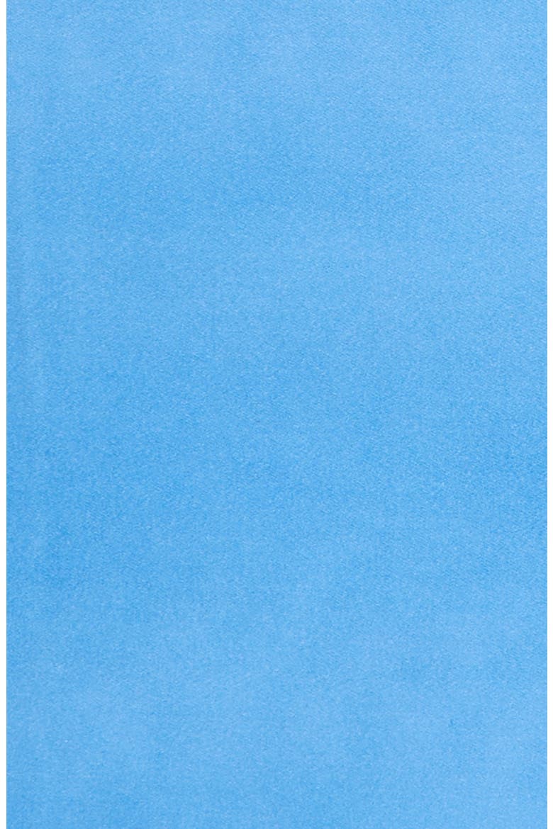 Solid Silk Pocket Square, Alternate, color, BLUE