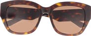 McQueen 55mm Square Sunglasses