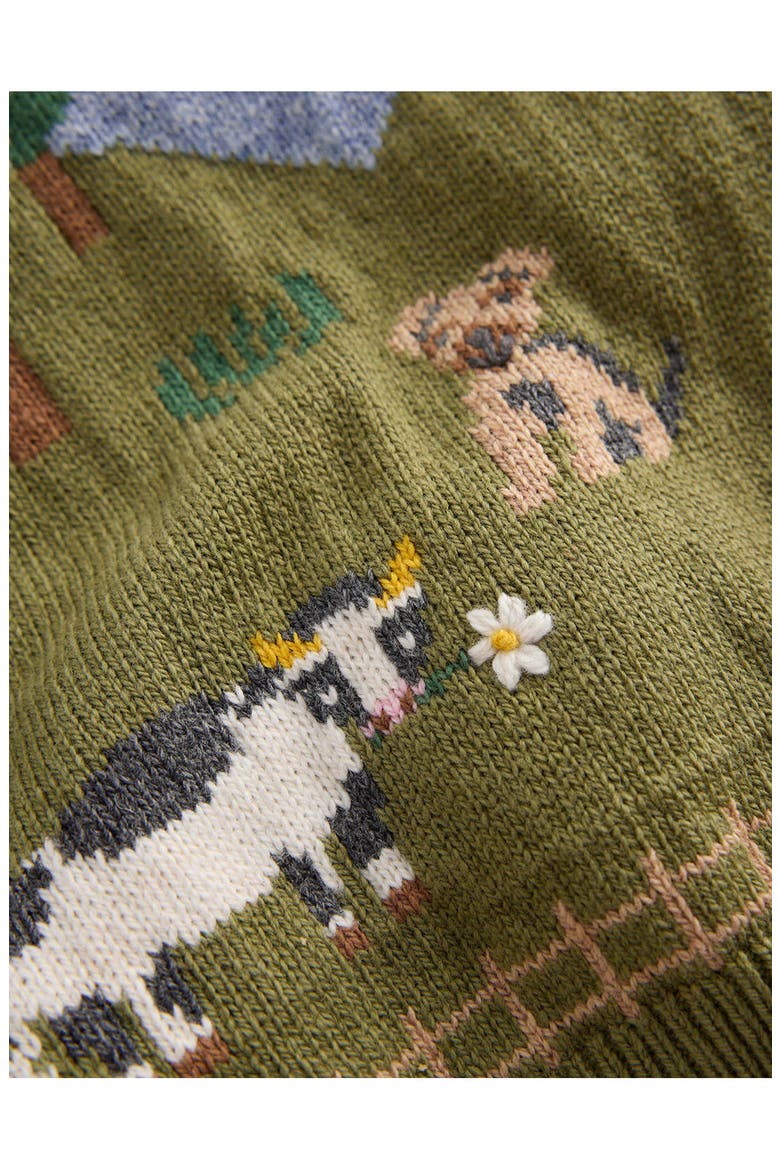 Kids' Farm Scene Sweater, Alternate, color, MULTI FARM SCENE
