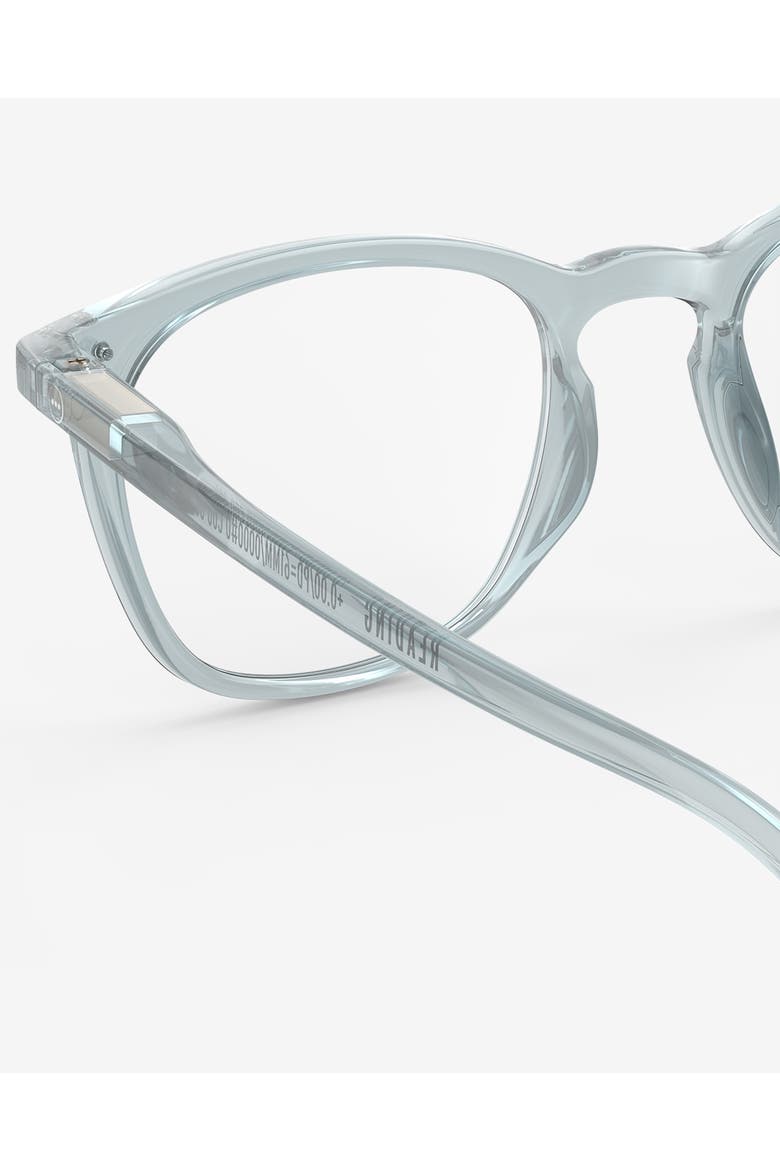#E 49mm Trapeze Reading Glasses, Alternate, color, Frozen Blue