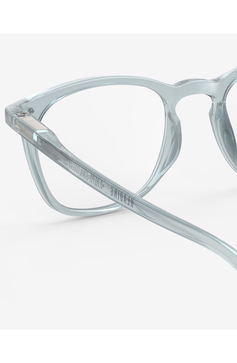 IZIPIZI #E 49mm Trapeze Reading Glasses, Alternate, color, Frozen Blue
