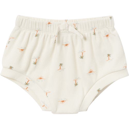 Modern Moments™ By Gerber Bodysuits & Shorts 4-pack Set In Ivory Mini Island/md Green