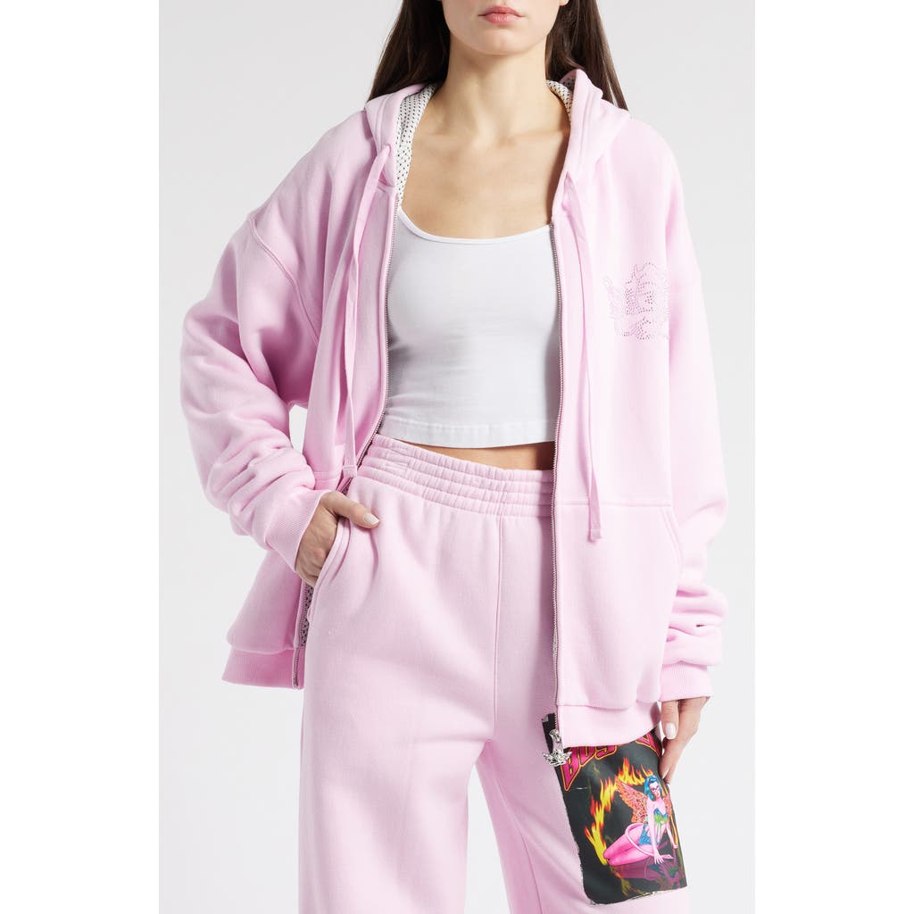 Boys Lie Breaking Point Harley Zip Hoodie In Pink