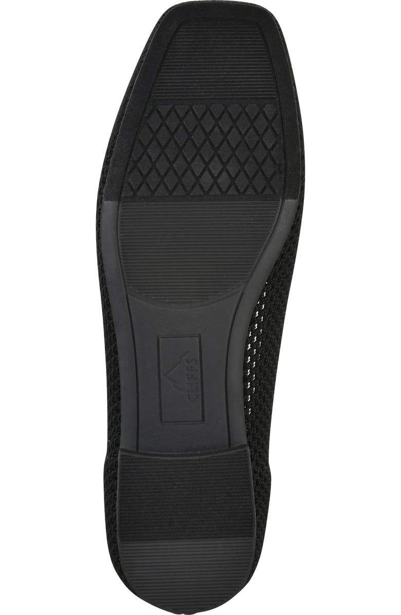 CLIFFS BY WHITE MOUNTAIN Beslee Knit Flat, Alternate, color, Black Fabric