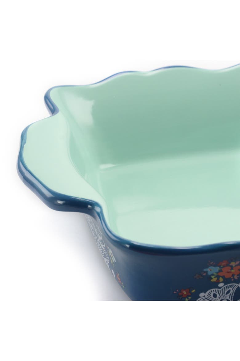 2 Piece Stoneware Bakeware Pan Set In Assorted Colors, Alternate, color, Blue