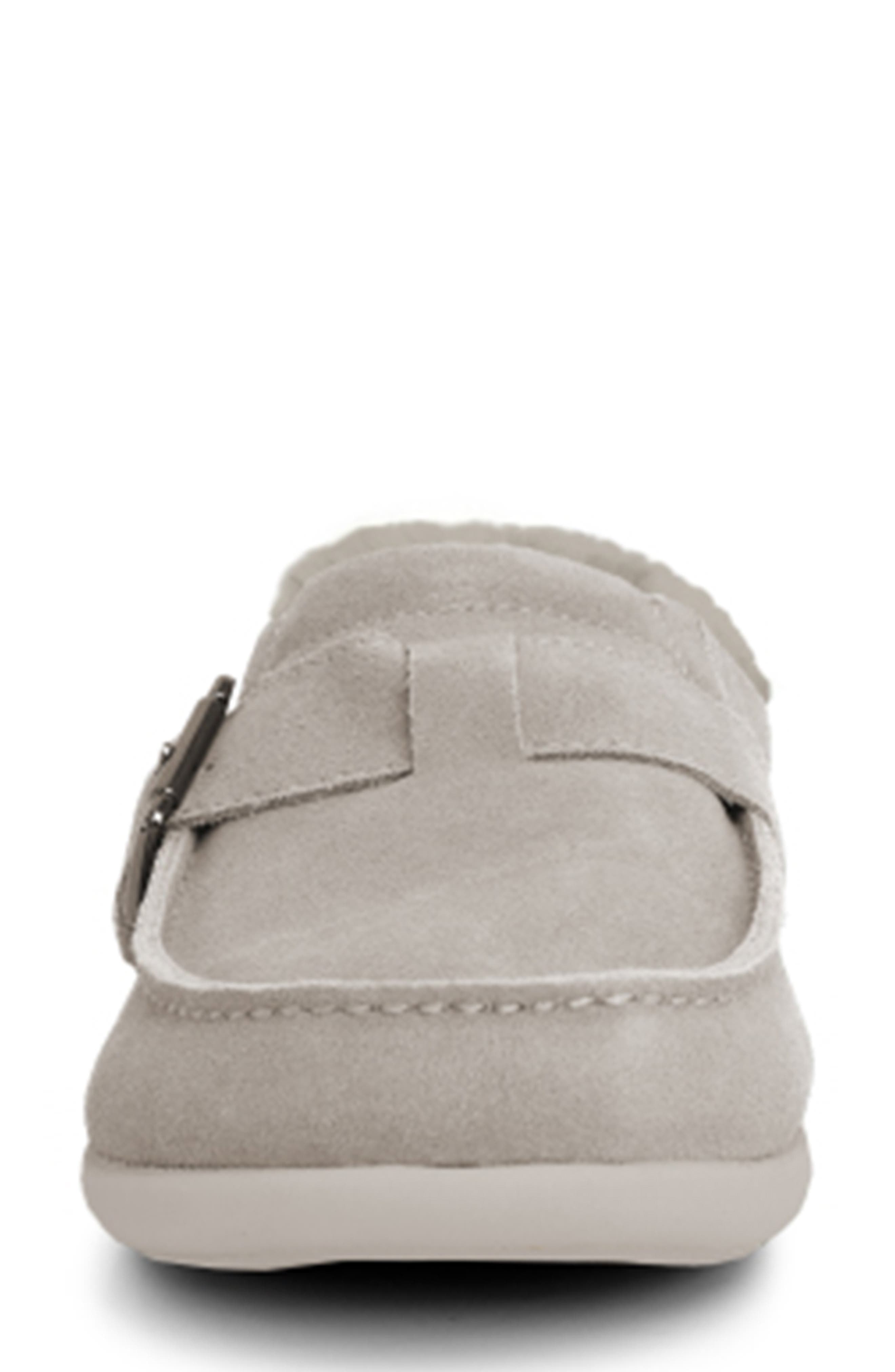 Siesta Faux Fur Lined Clog, Alternate, color, GHOST GREY