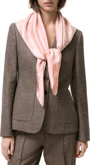 Burberry Floral Crest Silk Jacquard Scarf