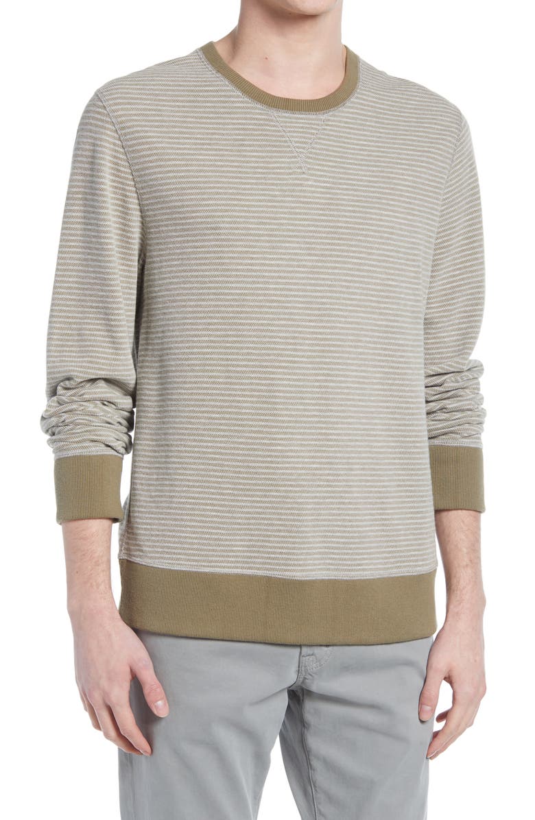 Billy Reid Stripe Sweatshirt, Main, color, 