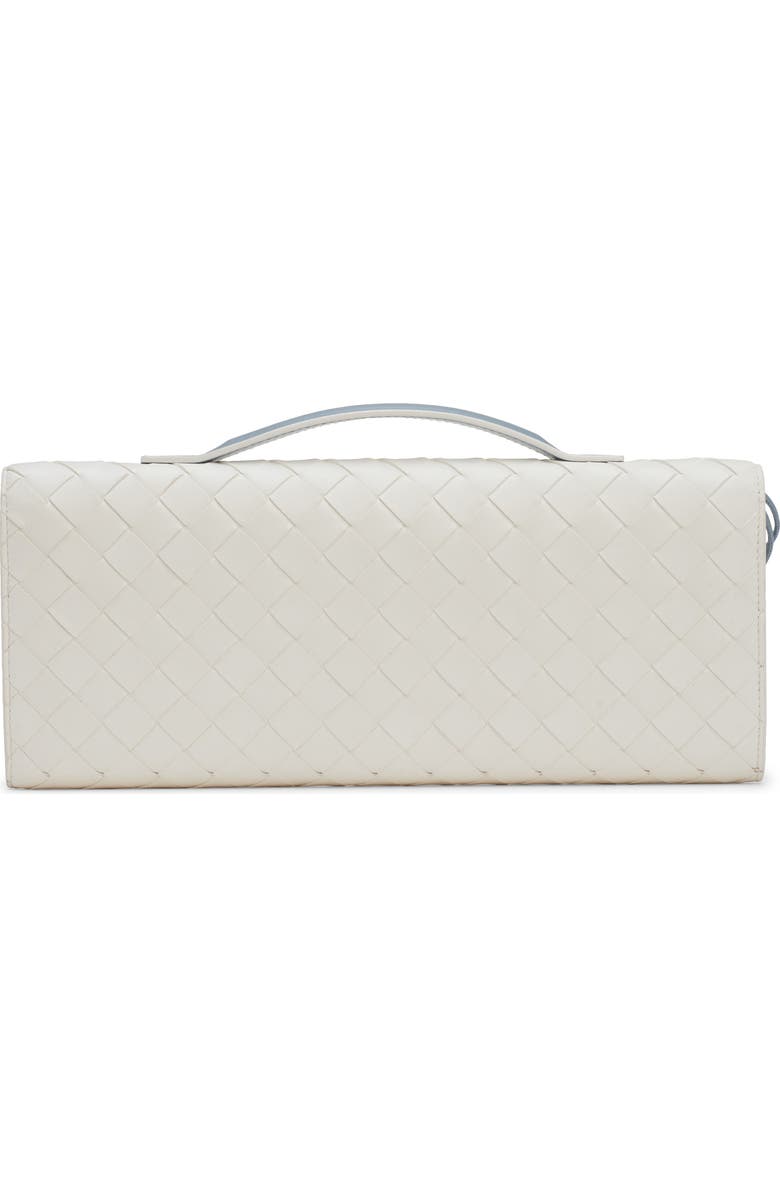 Bottega Veneta Andiamo Intrecciato Leather Clutch, Alternate, color, 9555 Alabaster-Mine-Mb-Al