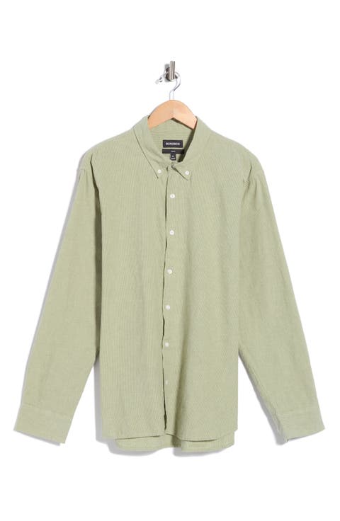 Everyday Pinstripe Button Front Shirt