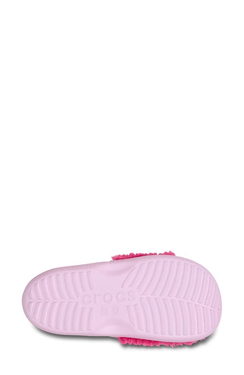 Crocs The Thing Faux Shearling Clog In Pink