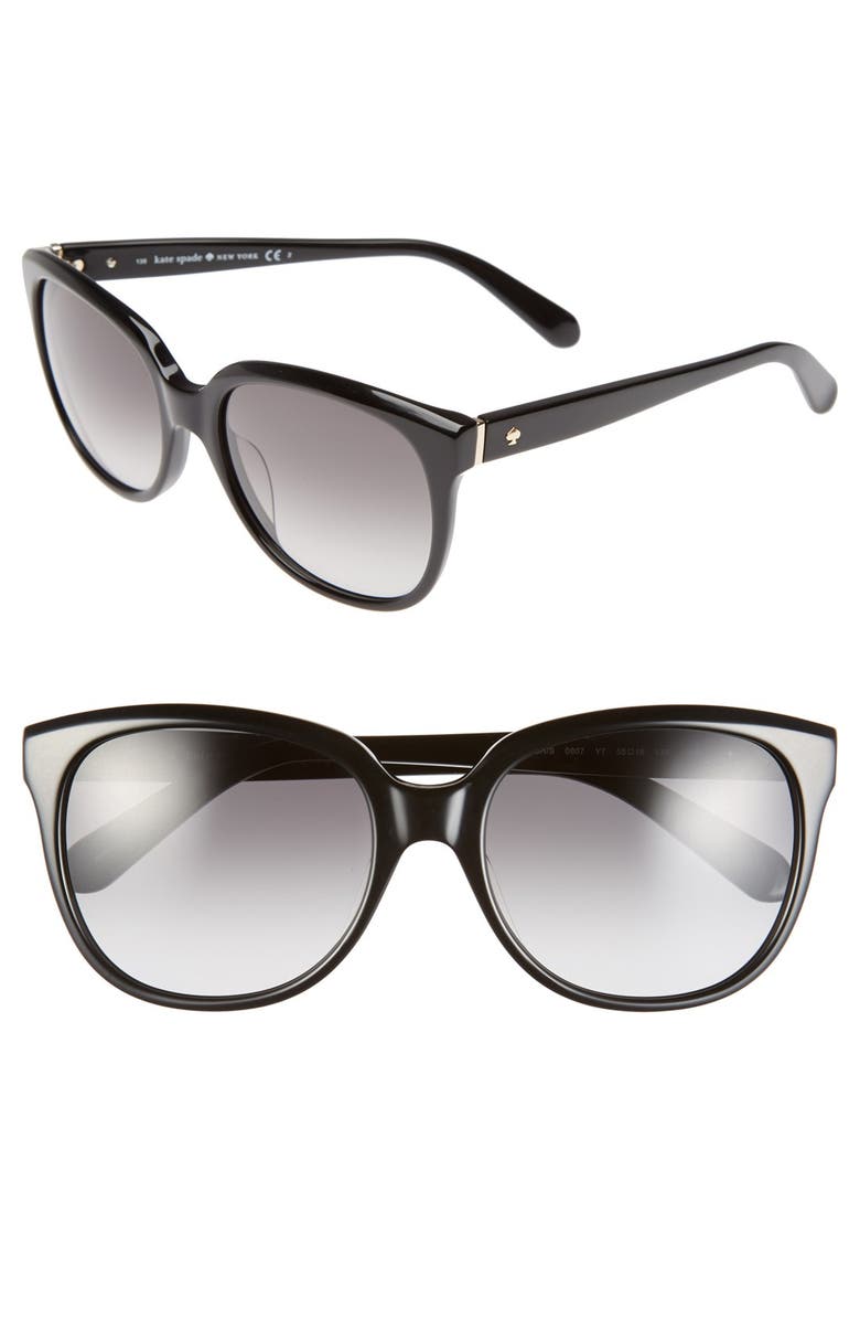 kate spade new york 'bayleigh' 55mm sunglasses, Main, color, 