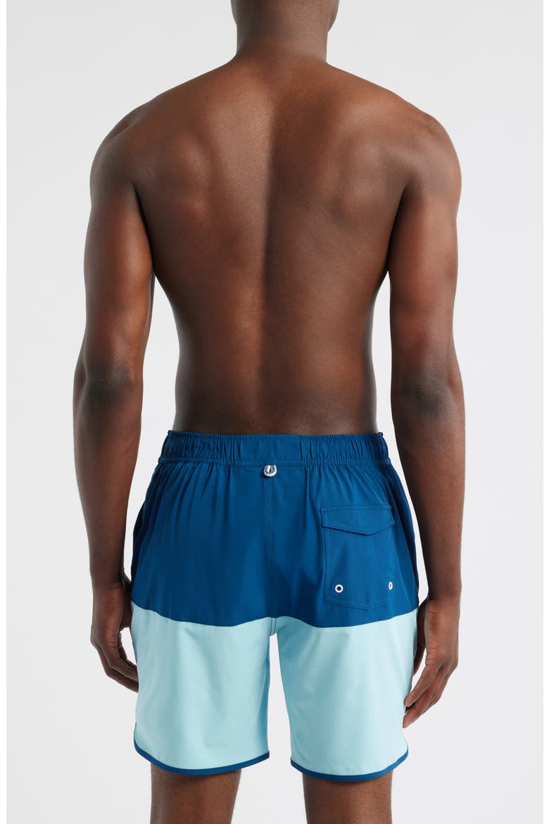 Tully Colorblock Swim Trunks, Alternate, color, SPORT NAVY
