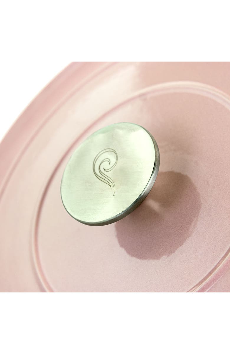 Crock-pot Artisan 2 Piece 7 Quarts Enamled Cast Iron Dutch Oven, Alternate, color, Blush Pink