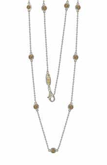 SUZY LEVIAN Sterling Silver Sapphire Station Necklace