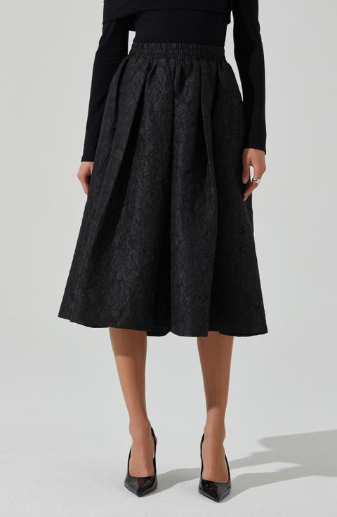 Andolina Jacquard Flare Skirt