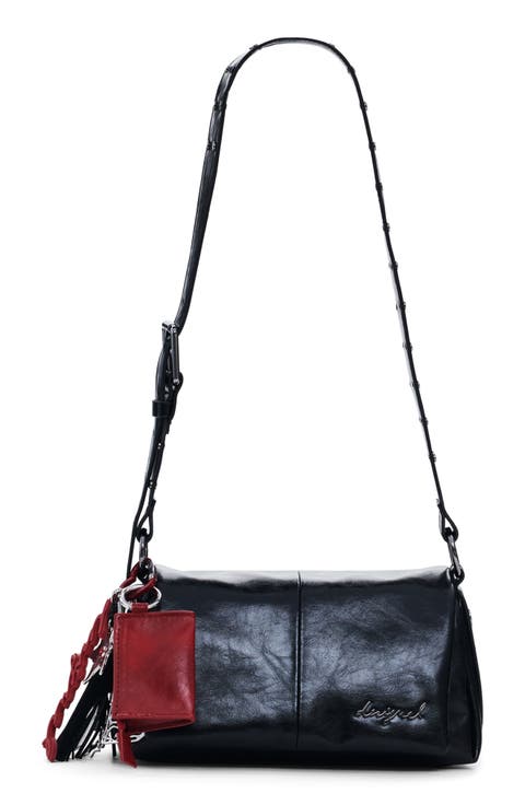 Faux Leather Crossbody Bag