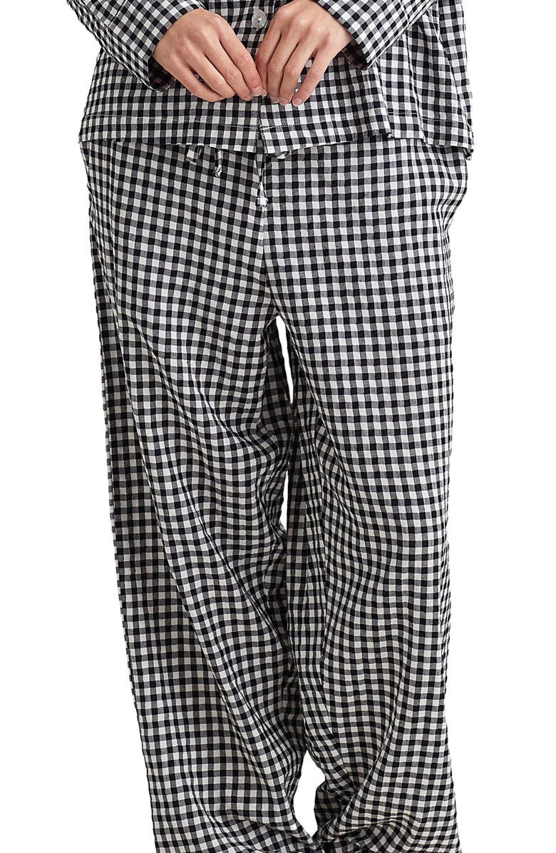Papinelle Seersucker Gingham Cotton & Lenzing<sup>™</sup> EcoVero<sup>™</sup> Viscose Pajamas, Alternate, color,