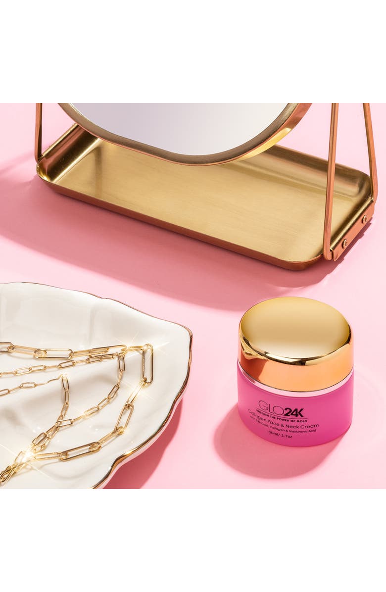 GLO24K UNLEASH THE POWER OF GOLD Collagen Face & Neck Cream, Alternate, color, Na