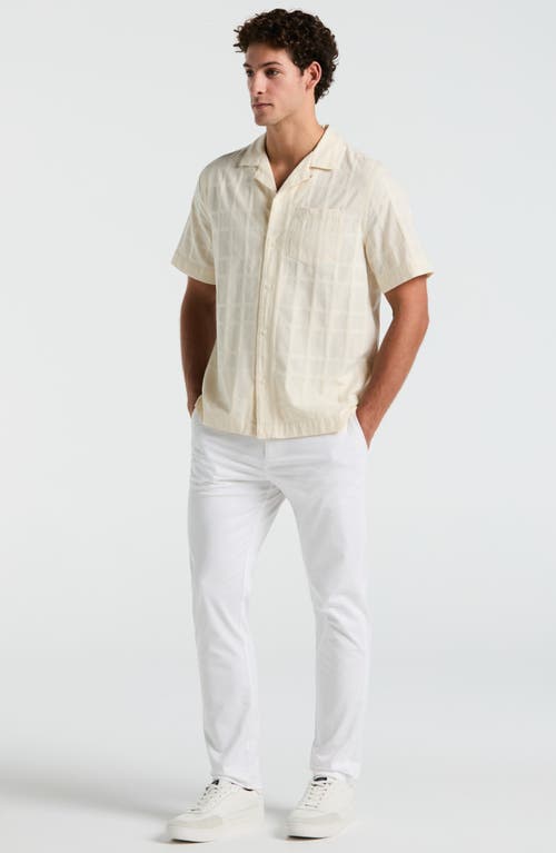 Original Penguin Dobby Check Camp Shirt In White