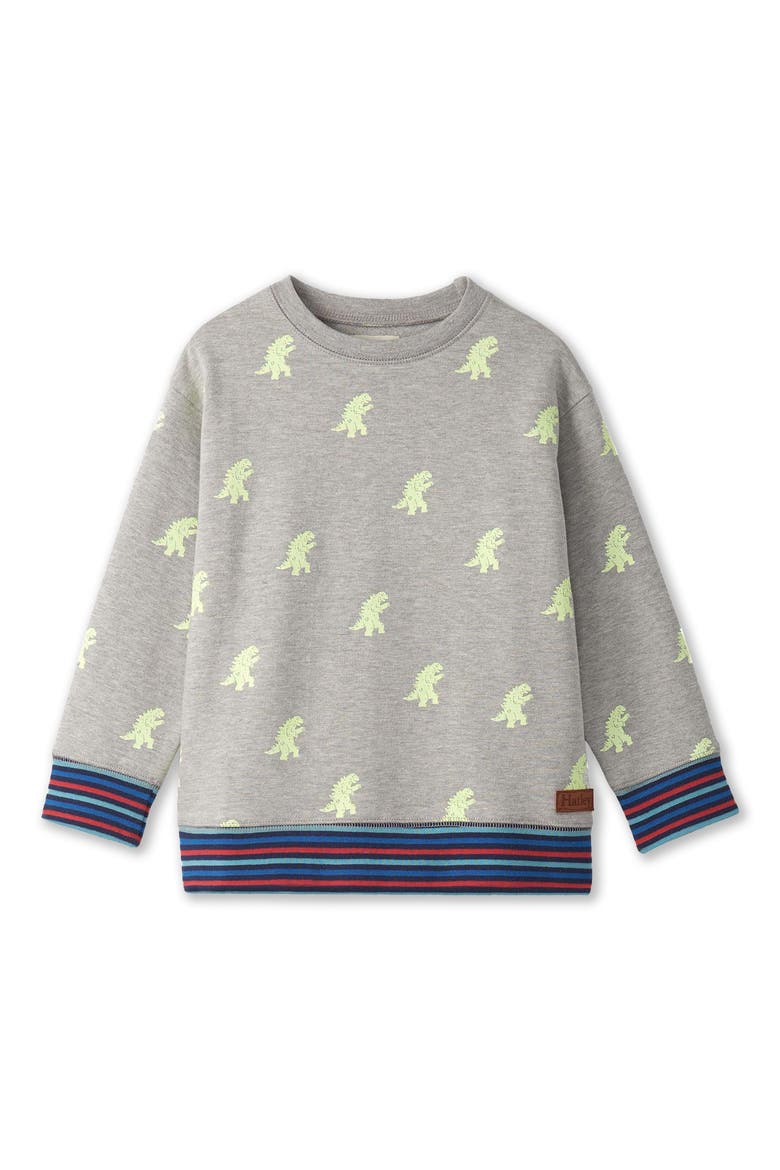 Kids' Monster Glow-in-the-Dark Sweatshirt, Main, color, GREY