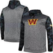 FANATICS Men's Fanatics Heather Charcoal Washington Commanders Big & Tall Camo Pullover Hoodie