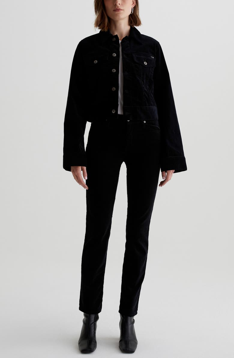 AG Isa Stretch Cotton Corduroy Trucker Jacket, Alternate, color, 