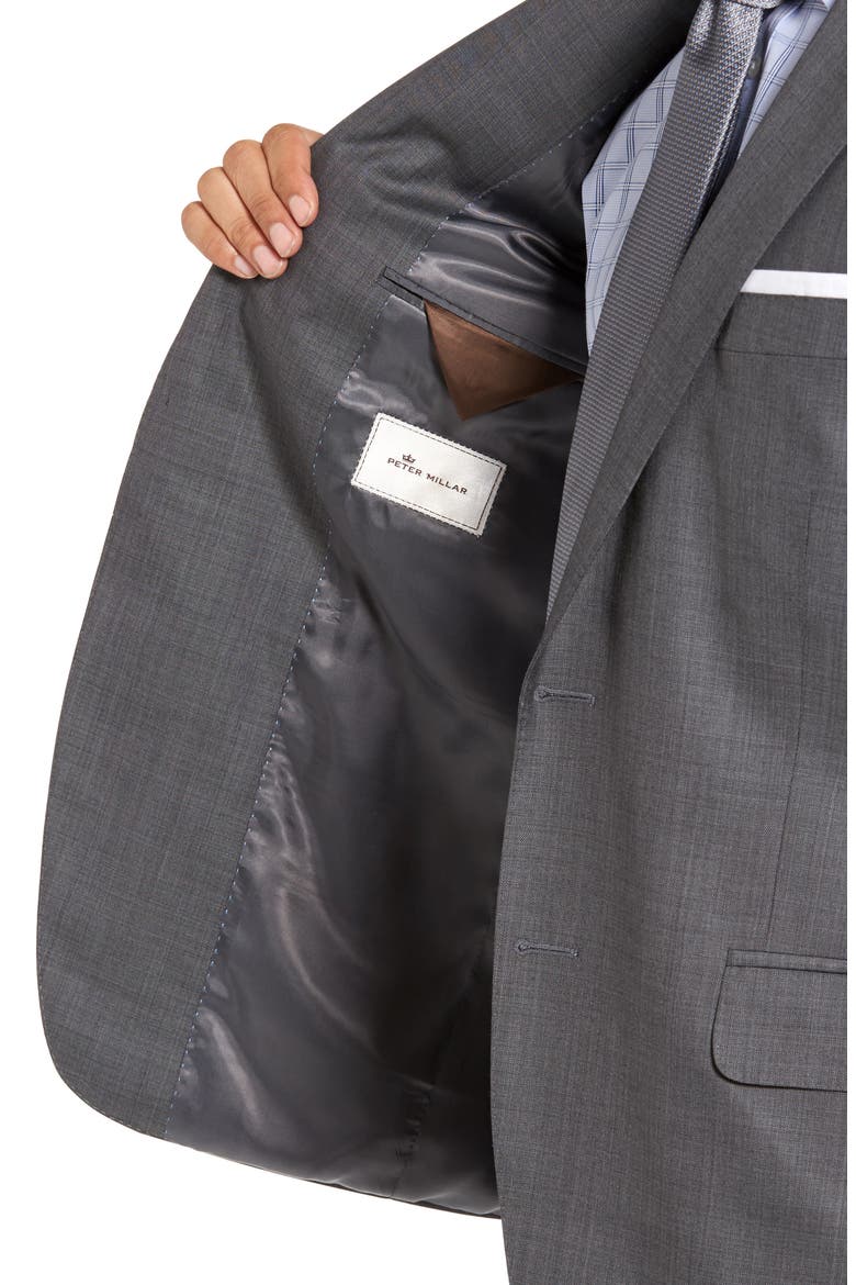 Classic Fit Solid Wool Suit, Alternate, color, GREY