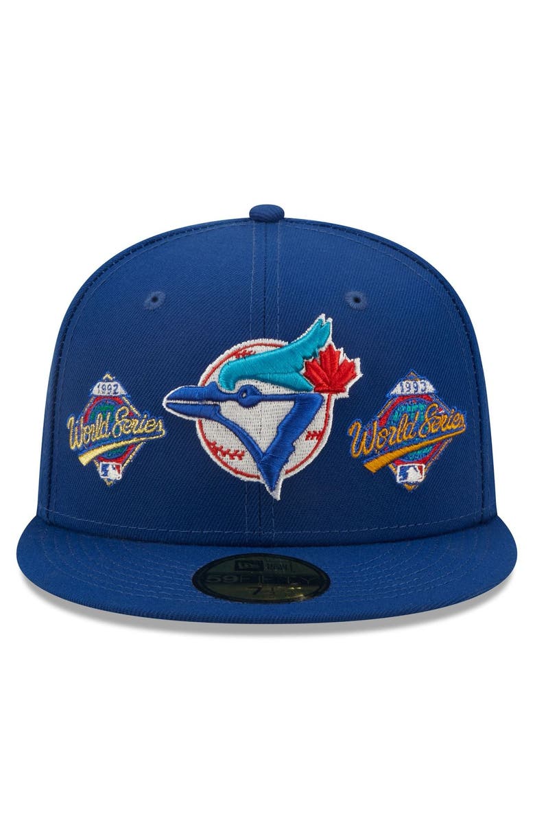 New Era Men's New Era Royal Toronto Blue Jays Historic World Series Champions 59FIFTY Fitted Hat, Alternate, color,