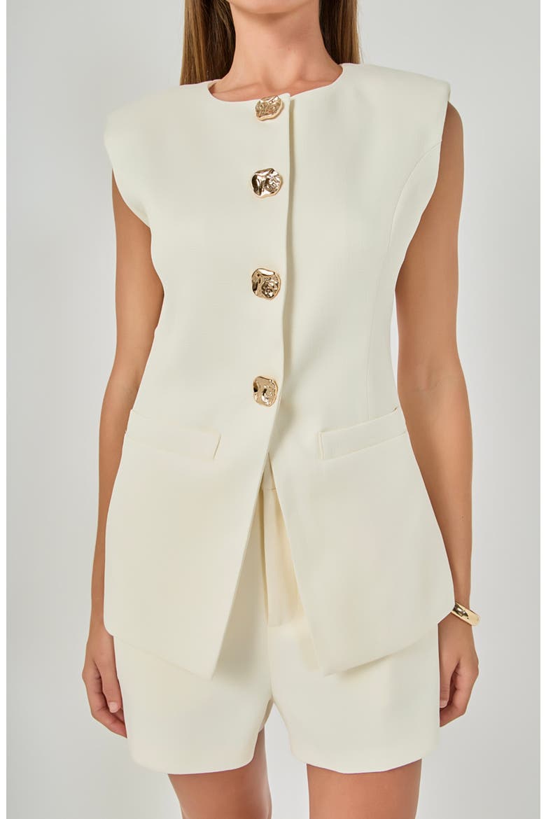 Power Shoulder Vest, Alternate, color, IVORY