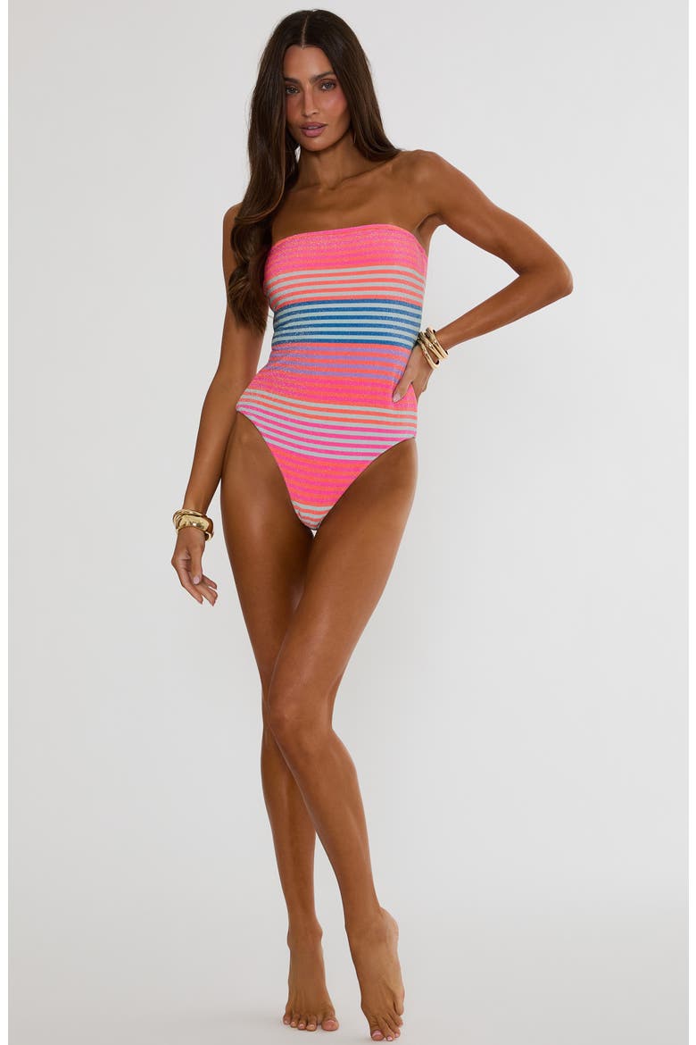 Amber One-Piece Swimsuit, Alternate, color, VIBRANT VOLLEY STRIPE