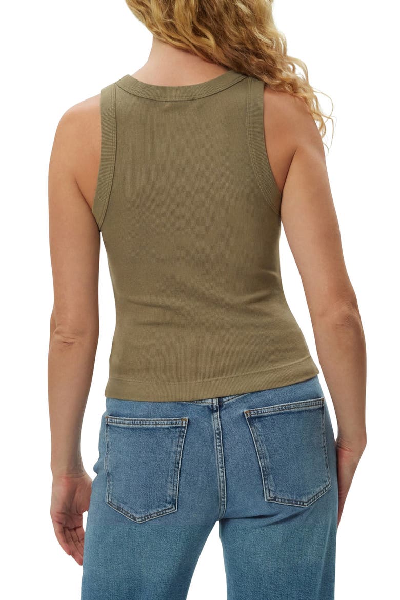 Gina Cotton & Modal Rib Tank, Alternate, color, CAPER